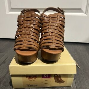 Mossimo Supply Co. Women's Cognac Woven Sandals